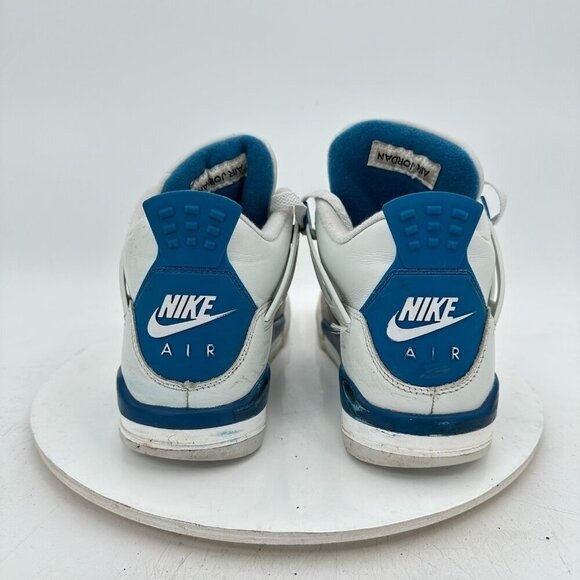 Nike Air Jordan 4 Retro Youth Size 7Y Women 8.5 HF4281 141 Industrial Blue Shoes - Picture 5 of 11